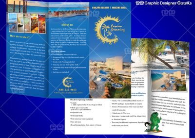 Graphic Designer Geeks | Brochure and Door Hangers | Cancun Brochure 2