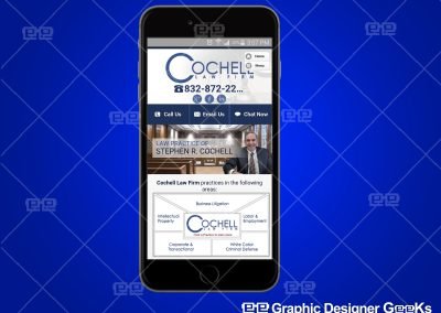 Graphic Designer Geeks | Custom Mobile Website | Cochell