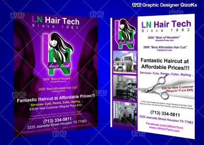 Graphic Designer Geeks | Brochure and Door Hangers | LN Brochure