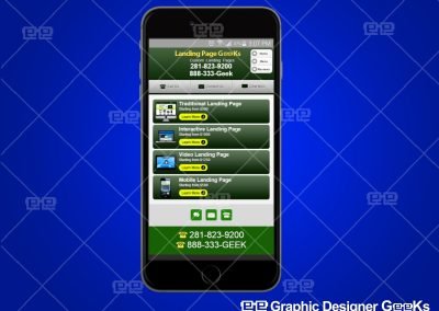 Graphic Designer Geeks | Custom Mobile Website | Landing Page Geeks