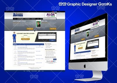 Graphic Designer Geeks | Landing Pages | Locksmith Adviser Website
