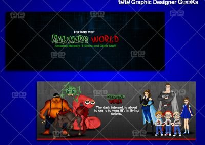 Graphic Designer Geeks | Social Banners and Blog Headers | Malware World
