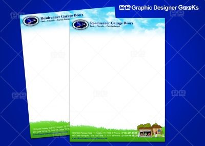 Graphic Designer Geeks | Business Cards and Stationery | Roadrunner Garage Door