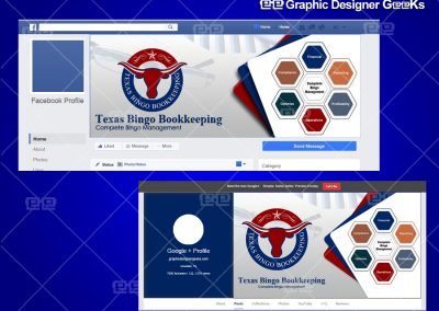 Graphic Designer Geeks | Social Banners and Blog Headers | Texas Bingo Bookkeeping