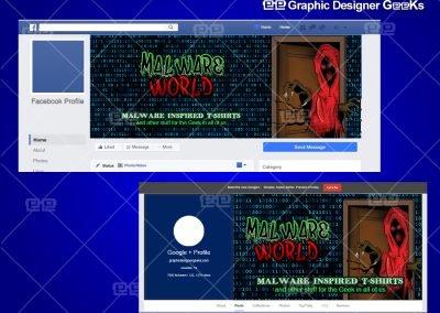 Graphic Designer Geeks | Social Banners and Blog Headers | Malware World 2