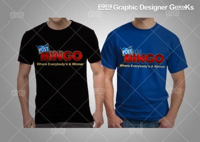 Graphic Designer Geeks | Custom T-Shirts | The Post Bingo Custom Shirt Design