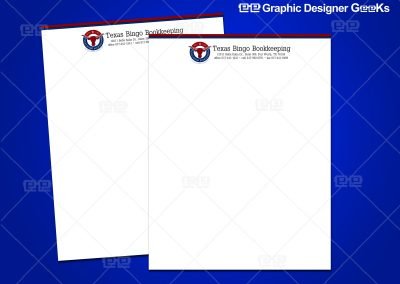 Graphic Designer Geeks | Business Cards and Stationary | Texas Bingo Bookkeeping
