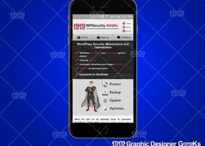 Graphic Designer Geeks | Custom Mobile Website | WP Security Geeks