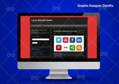 Graphic Designer Geeks | Social Banners and Blog Headers | Local Website