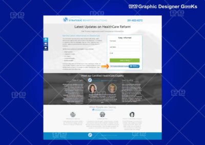 Graphic Designer Geeks | Landing Pages | Strategic Benefis Solutions