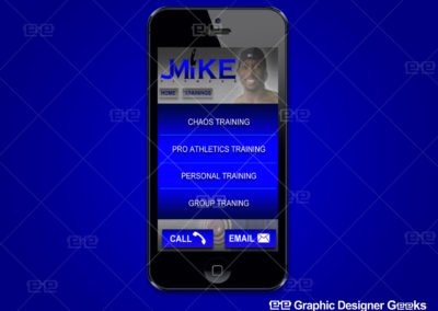 Graphic Designer Geeks | Custom Mobile Website | JMike1