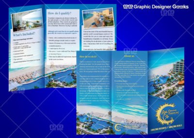 Graphic Designer Geeks | Brochure and Door Hangers | Cancun Brochure