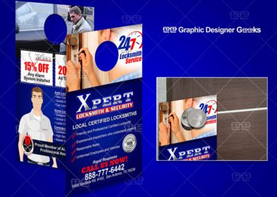 Graphic Designer Geeks | Brochure and Door Hangers | Xpert Locksmith