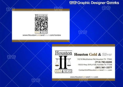 Graphic Designer Geeks | Business Cards and Stationery | Houston Gold and Silver