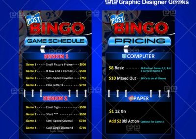 Graphic Designer Geeks | Signs and TV Displays | Bingo Hall Displays