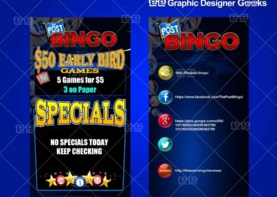 Graphic Designer Geeks | Signs and TV Displays | Bingo TV Displays