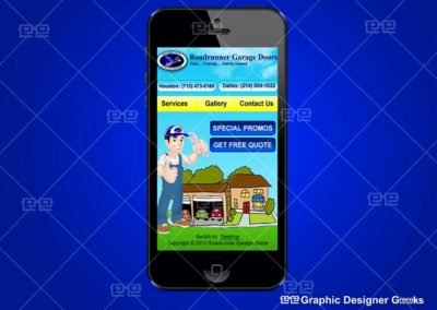 Graphic Designer Geeks | Custom Mobile Website | Roadrunner