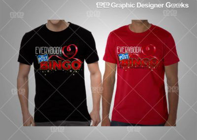 Graphic Designer Geeks | Swag | The Post Bingo Custom T-Shirt Design
